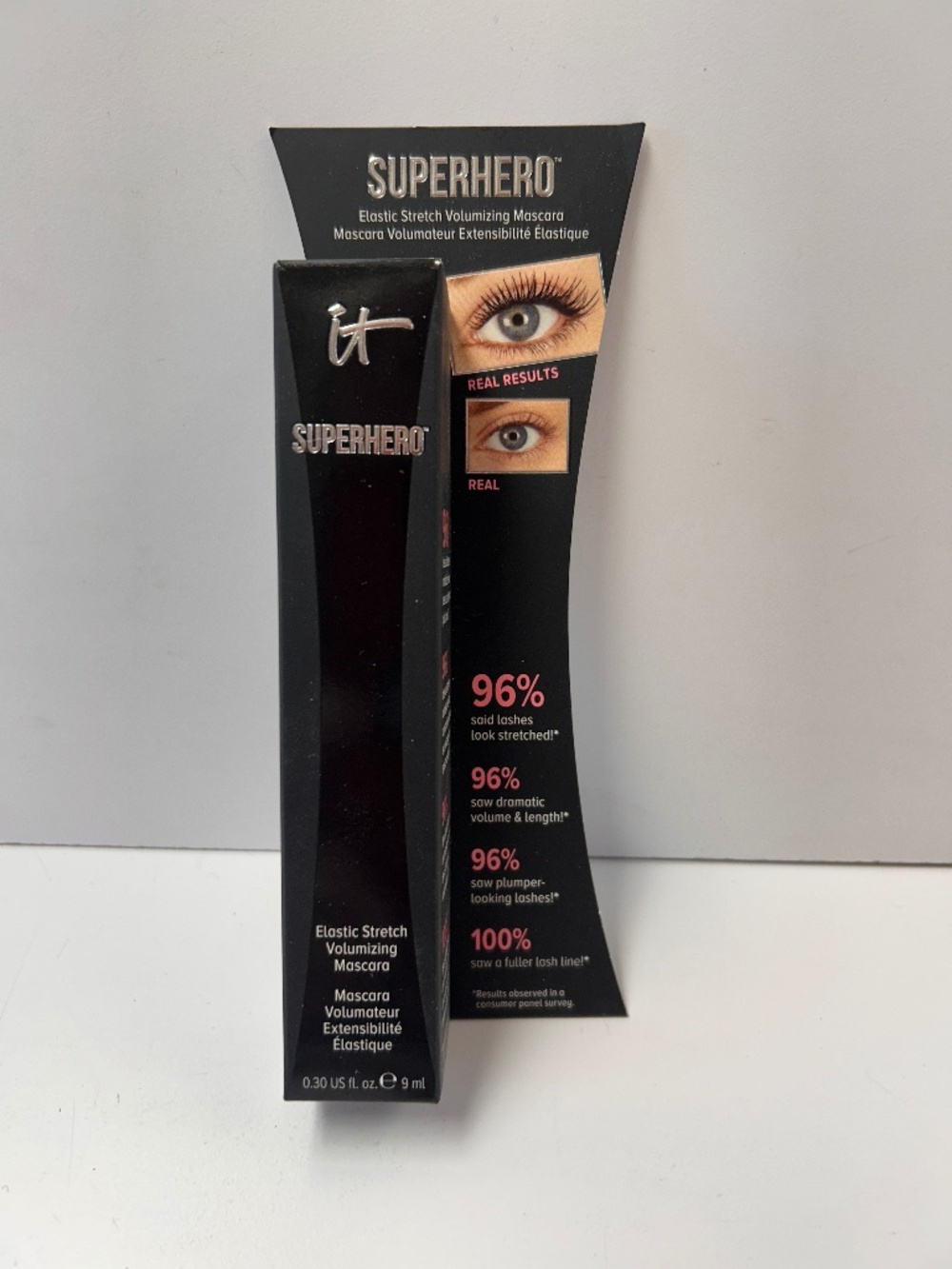 IT Cosmetics Superhero Mascara Super Black Mascara Full Size 0.30 oz New in box